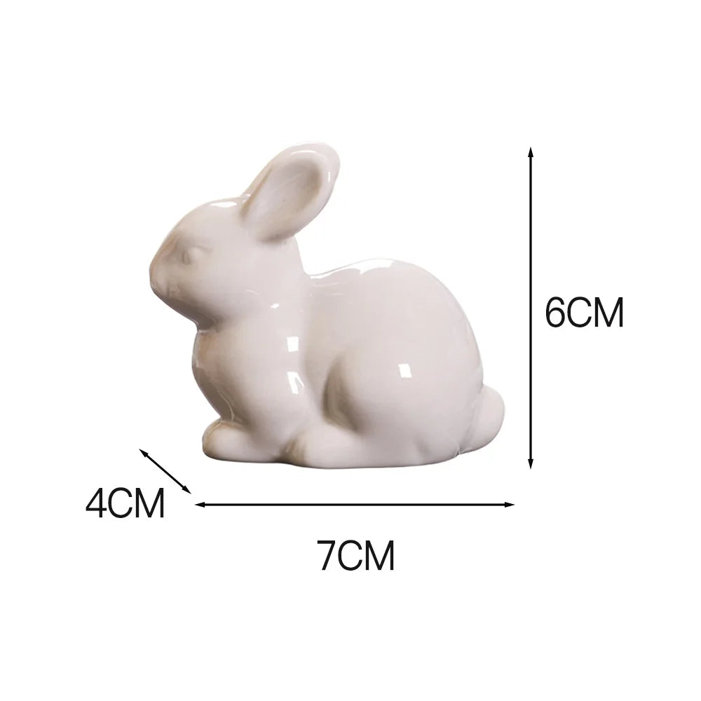 Cute Miniature Bunny Figure Home Decoration