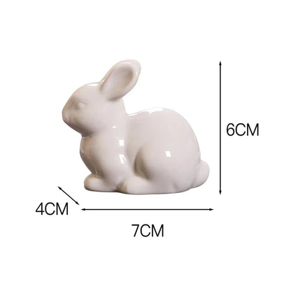 Cute Miniature Bunny Figure Home Decoration