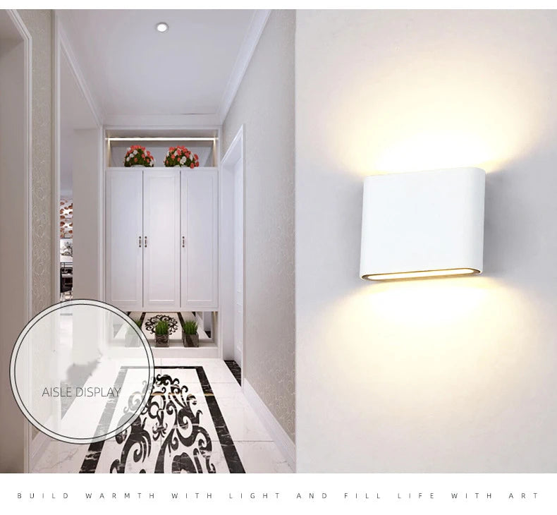 Nordic Wall Light Aluminum Modern Style Indoor Wall Lamp