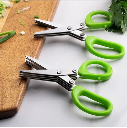 Multifunctional Scissors Stainless Steel 5 Layer Kitchen Scissors