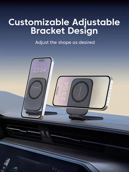 Ultrathin Car Magnetic Mobile Phone Holder Adjustable Foldable