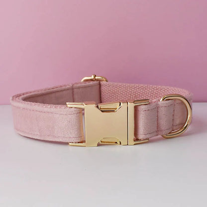 Velvet Collar Free Engrave Dog Collar Leash Dog Collars