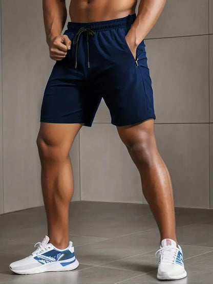 Summer Shorts Men Gym Sport Running Squat Fitness Workout