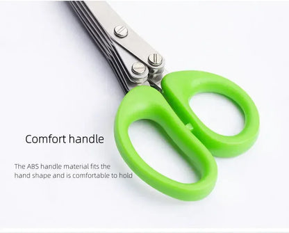 Multifunctional Scissors Stainless Steel 5 Layer Kitchen Scissors