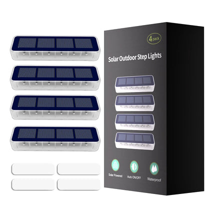 Solar LED Step Lamp Stair Lights Outdoor IP68 Waterproof