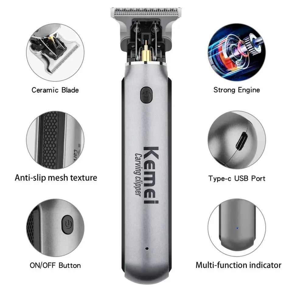 Original Kemei Powerful Hair Clipper For Men Cordless
