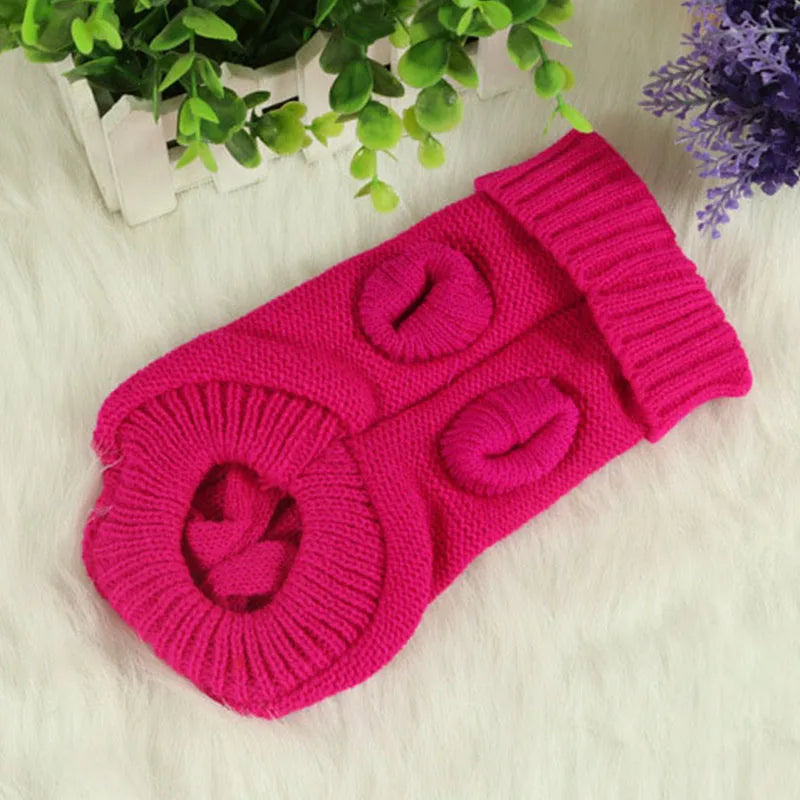 Dog Winter Clothes Knitted Pet Clothes Pet Sweater