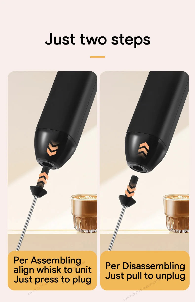 UPGRADED Electric Coffee Frother/MILK Whisk+Egg Beater