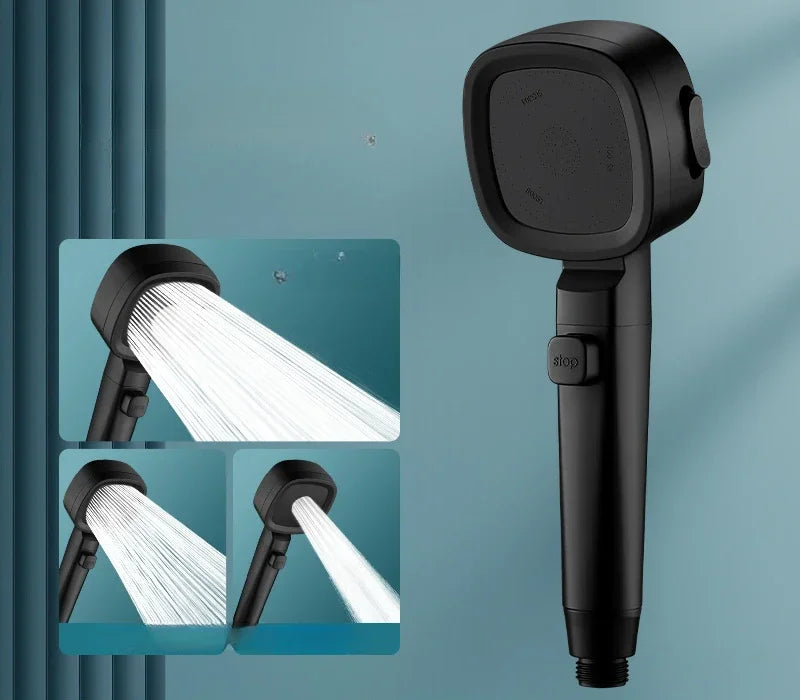 High Pressure Shower Head Water Saving 3 Modes Shower Heads