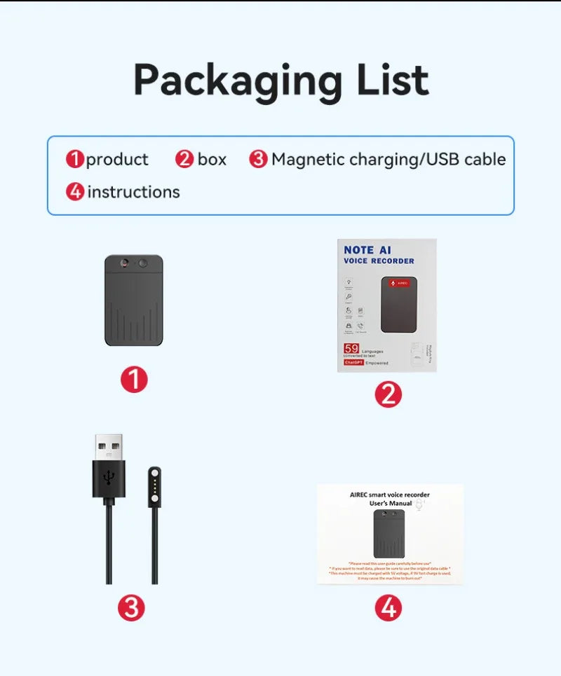 Smart Voice Recorder Intelligent Note Voice Recorder