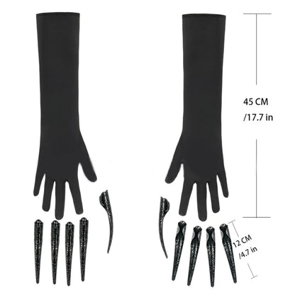 Scary Long Nails Gloves Cosplay Party Costume Accessories