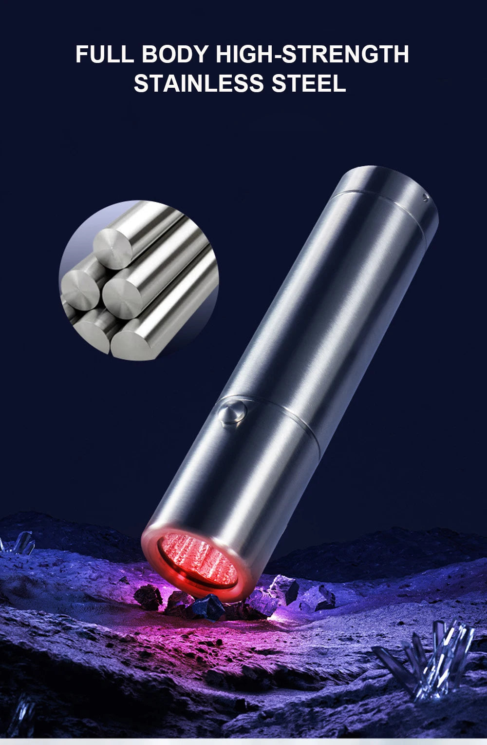 Blue & Red Light Therapy Device with 5 Wavelengths