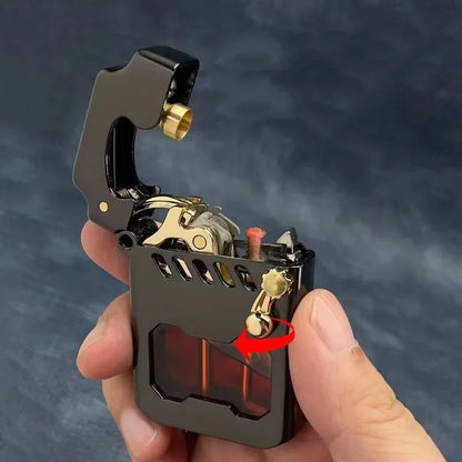 Zorro Kerosen Lighter Cyber Mecha Transparent Bin Rocker