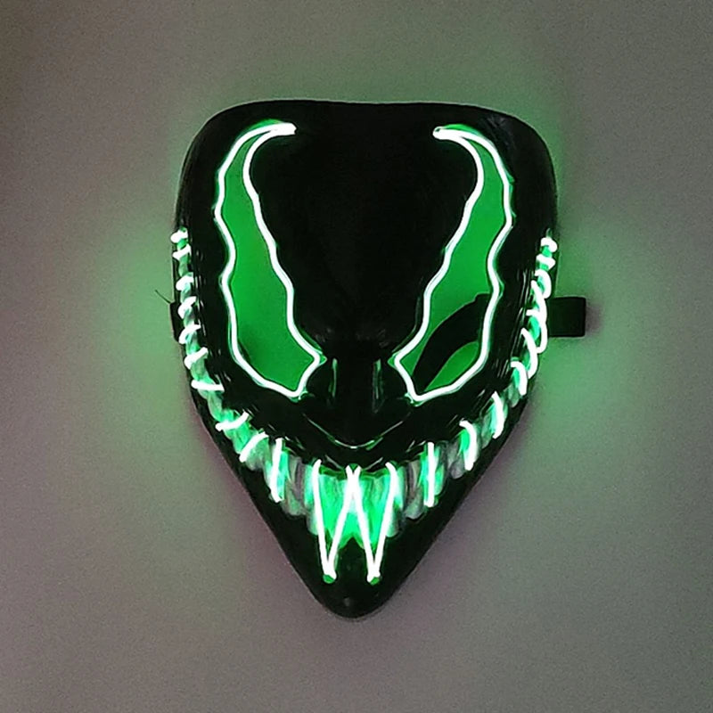 Wireless LED Purge Mask Halloween Horror Party Carnival Cosplay