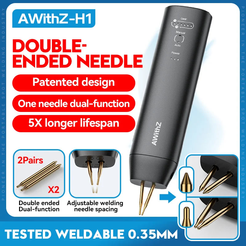 AWithZ 90 Gears Adjustable Spot Welder Portable Handheld