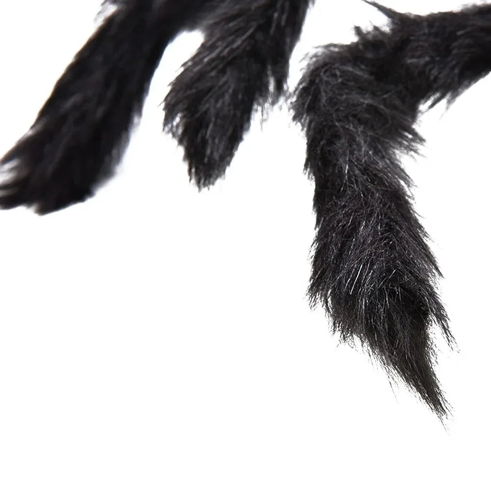 Halloween Decor Giant Black Plush Spider Halloween Party