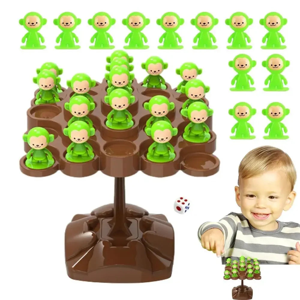 Creative Balancing Tree Toy Digital Monkey Balance Scale
