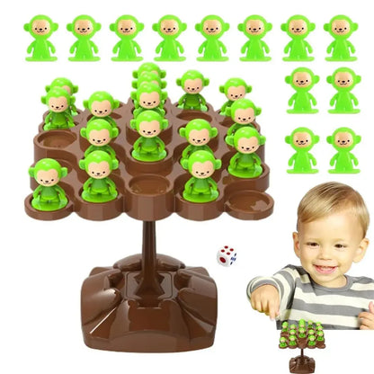 Creative Balancing Tree Toy Digital Monkey Balance Scale