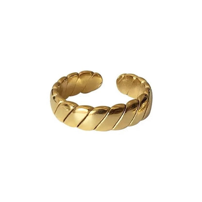 VENTFILLE 925 Sterling Silver Finger Rings Hollow Chain