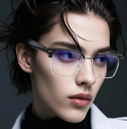 New Business Style Smart Glasses W100D Bluetooth Call AI