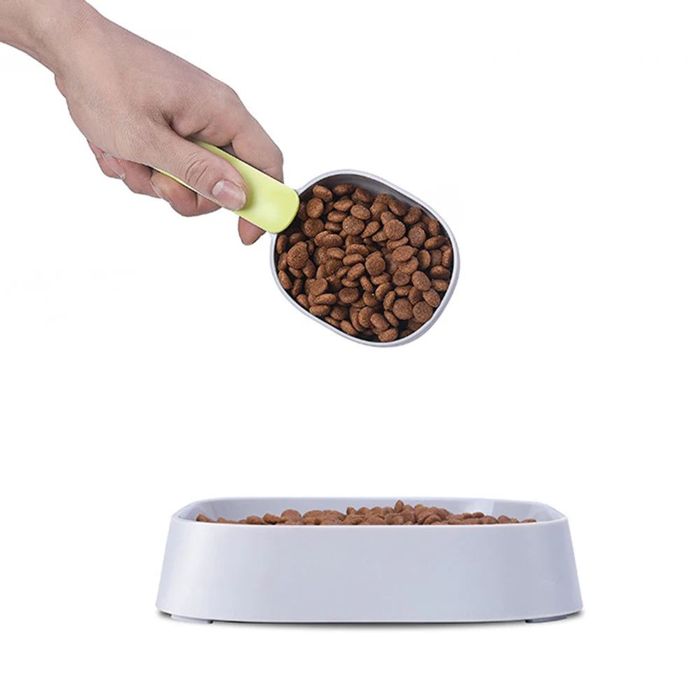 Pet Food Shovel with Sealing Bag Clip Spoon Multifunction