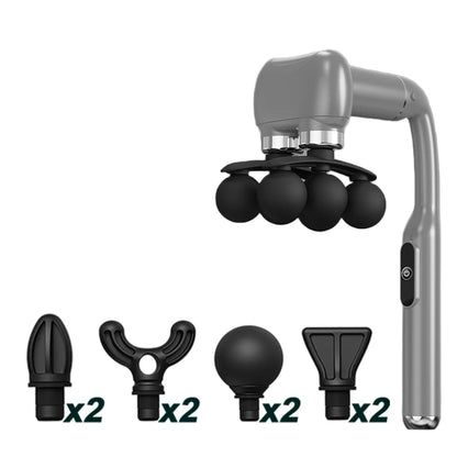 6-Heads Handheld Fascia Gun High Frequency Vibration Body