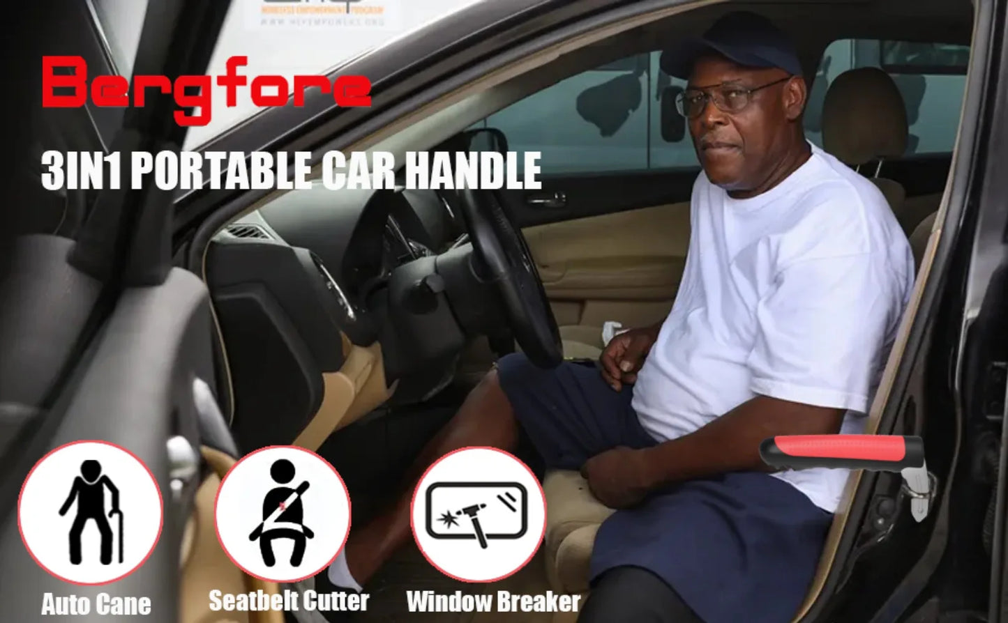 Car Door Assist Handle 2 in 1 Multifunction Vehicle Support