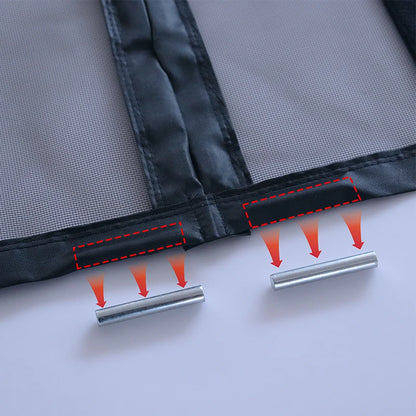 Magnetic Door Screen Insect Mosquito Net Curtain Black Fly