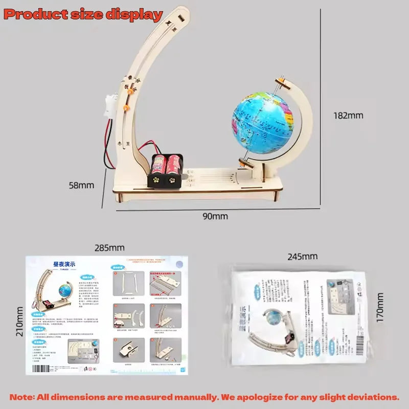 DIY Earth Model Cycle Science Kit STEM Educational Globe Toy