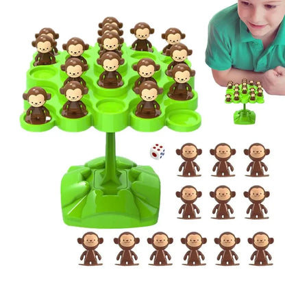 Creative Balancing Tree Toy Digital Monkey Balance Scale