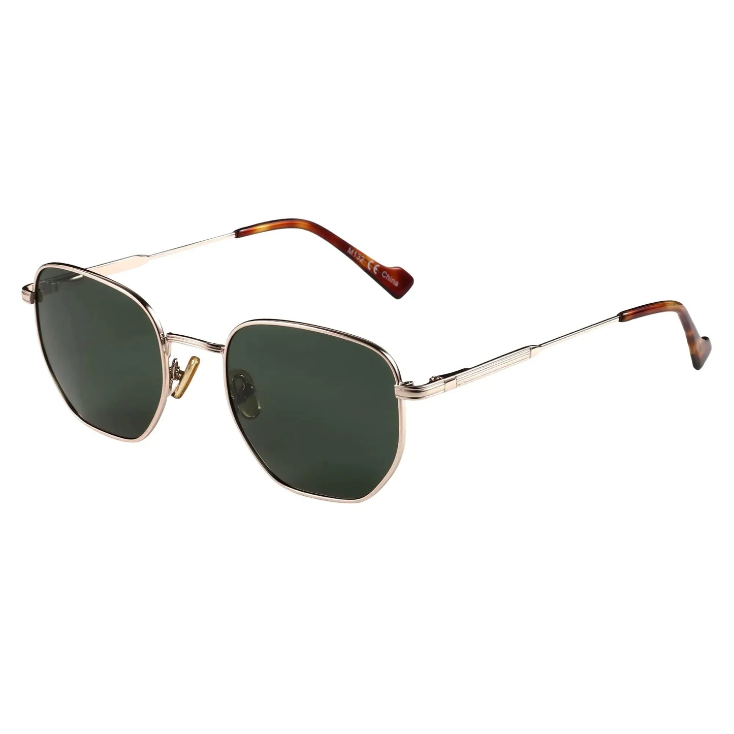 Fashion Hexagon Polarized Retro Sunglasses for Men Women-Vintage