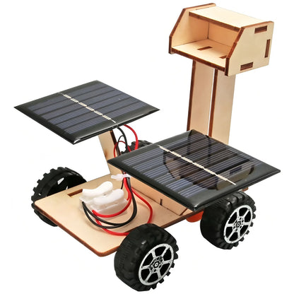Solar Car Lunar Exploration Vehicle Children's Diy Hand-Assembled