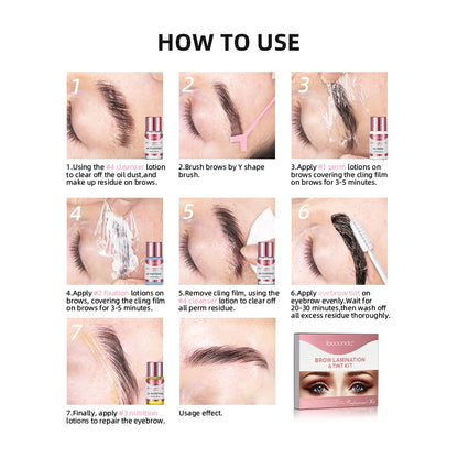 Brow Lamination & Tint Kit And Lash Lift Professional