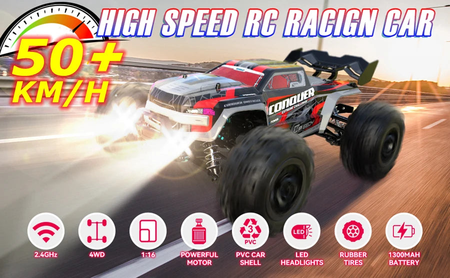 Super Brushless 50KM/H Brushed RC Car Off Road Buggy Toy