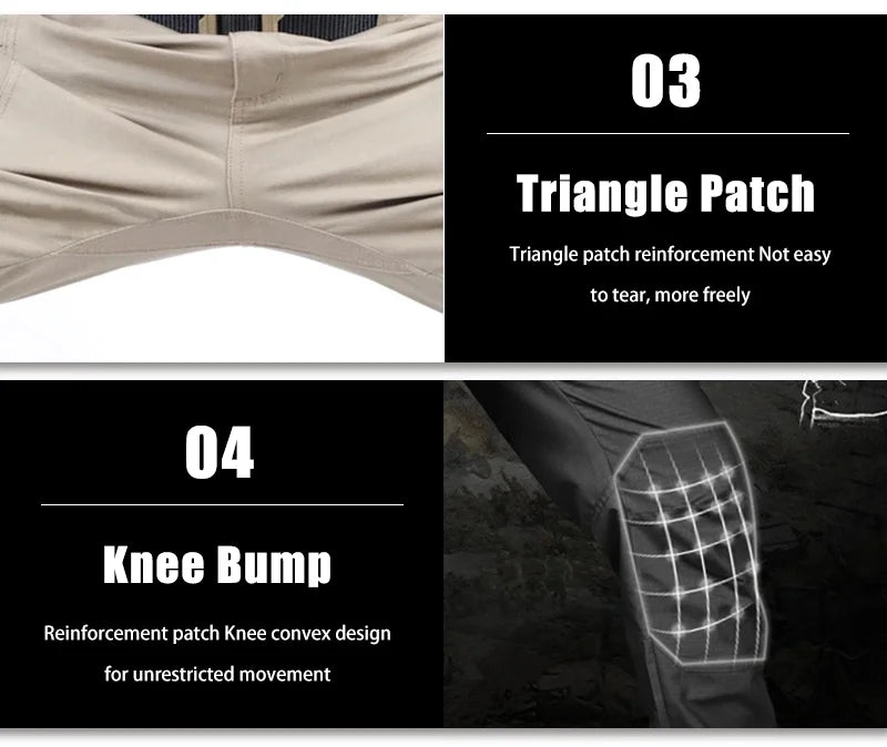 Asian Size Men City Pants Cargo Trousers Multi-pocket