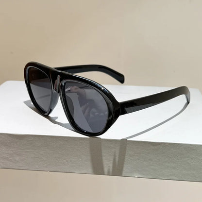 new fashion leopard gradient oval sunglasses for women