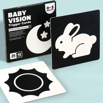 Montessori 0-12Month Baby Vision Stimulation Cards