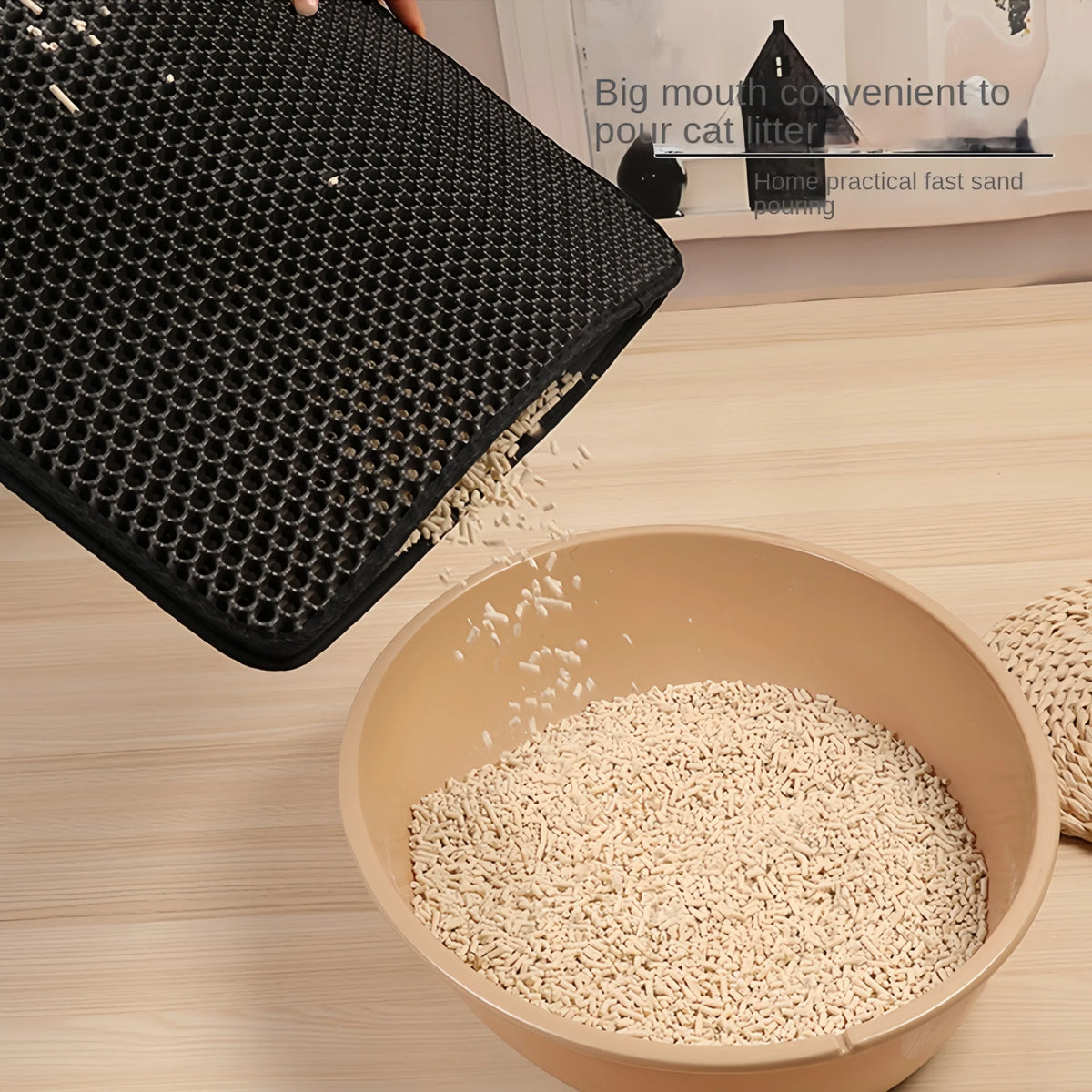Large Size Cat Litter Mat Eva Double Layer Waterproof Mat