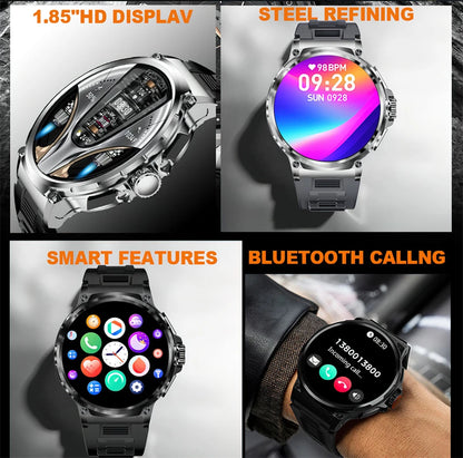 New Military GPS V69 Smart Watch Men 1.85 inch 710 mAh