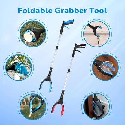 Extra Long Grabber Reacher with 360°Rotating Jaw