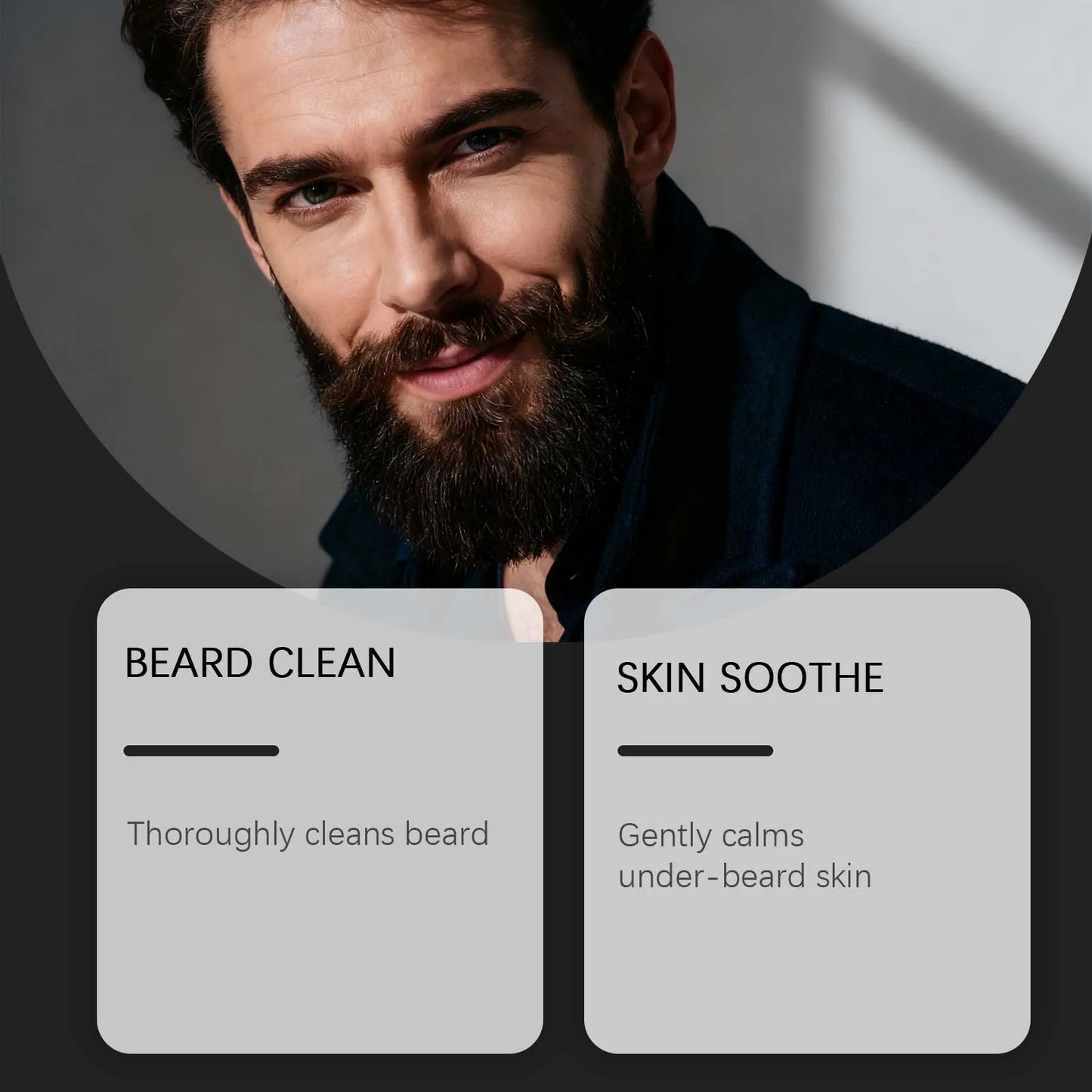 Natural Plant Extract Hair Care Set For Men 2in1 Beard Care
