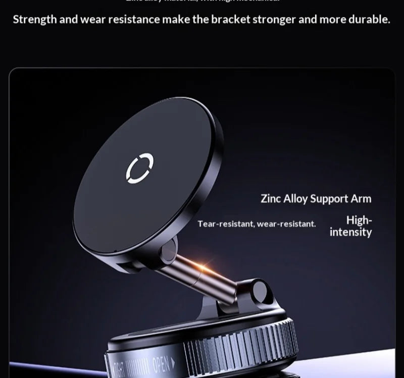 Cross-Border Wireless Charging Vacuum Car Phone Holder