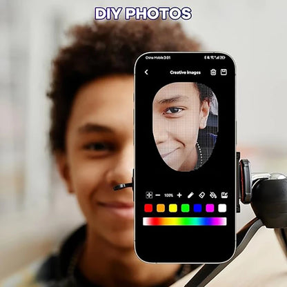 Led Mask with Voice Recognition Gesture Sensing, Light up