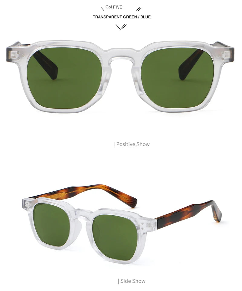 Retro Punk Polarized Lenses Men Sunglasses Square Trends