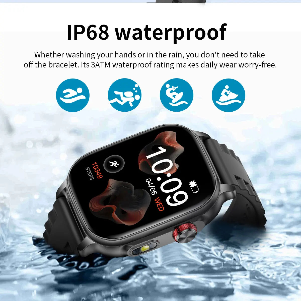 LIGE New Built-in 1400mAh Super Large Battery Smart Watch