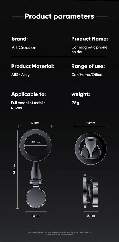 1080 Magsafe Car Phone Holder For Vehicles Mobile Support