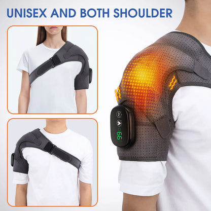 Electric Shoulder Massager Heating Pad Vibration Massage