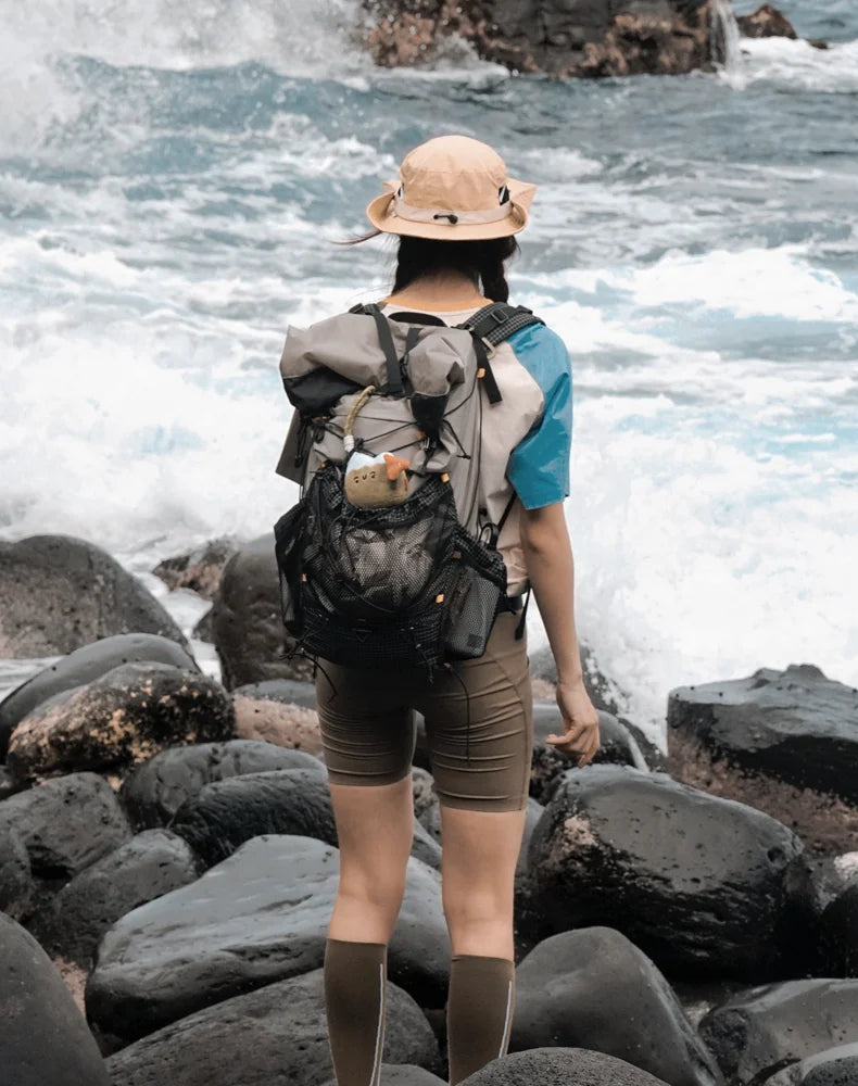 Camping Backpack 25+10L Large Capacity Travel Bag Outdoor