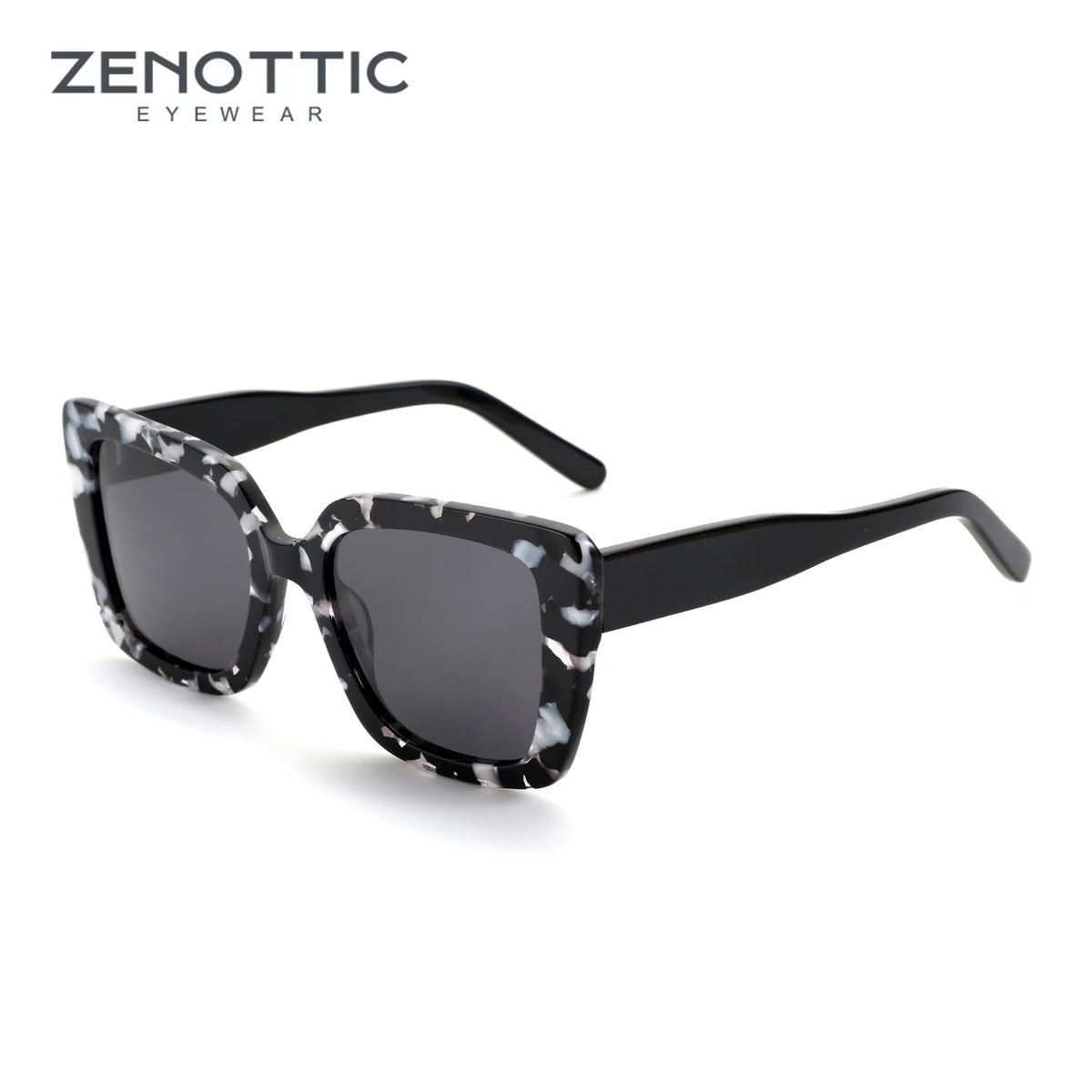 New Square Polarized Sunglasses Women Thick Frame