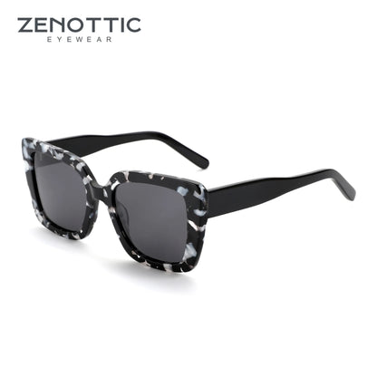 New Square Polarized Sunglasses Women Thick Frame